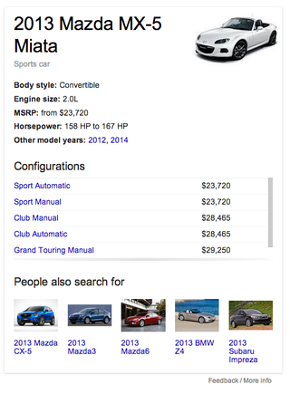 Illustration for article titled Google Just Made Searching For New Car Info A Lot Easier